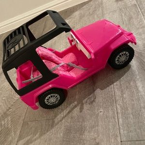 Pink Barbie jeep